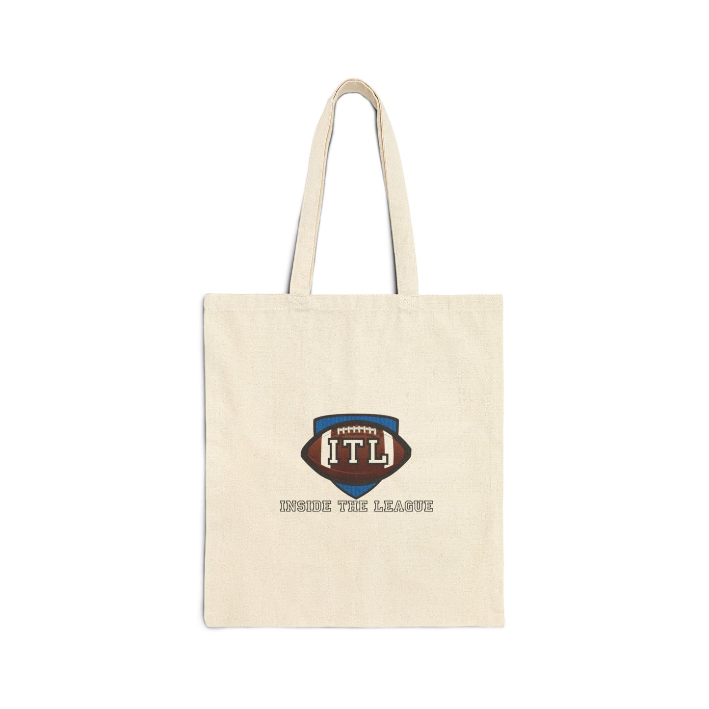 ITL Cotton Canvas Tote Bag | Eco-Friendly Shopper, Gym Bag, Sports Team Fan Gift, Weekend Getaway, Game Day Essentials